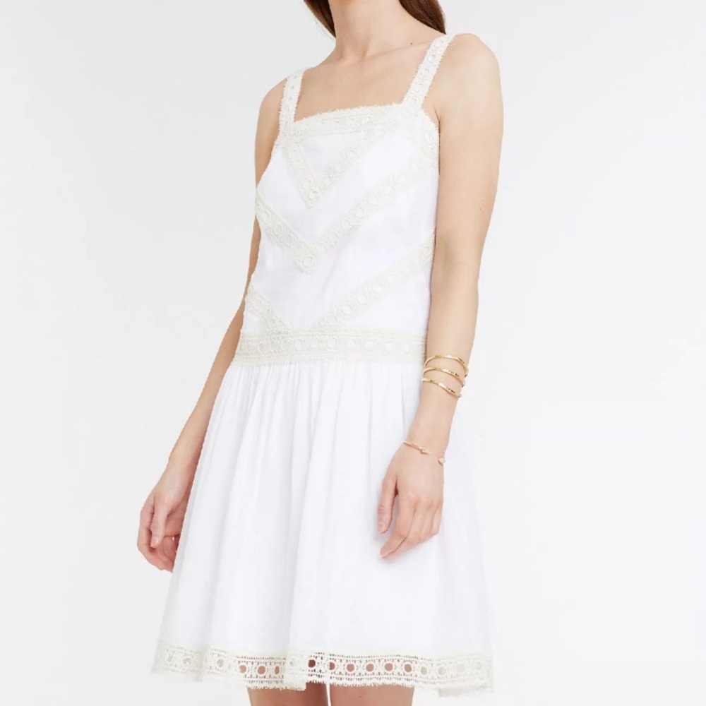 Ann Taylor White Summer Dress